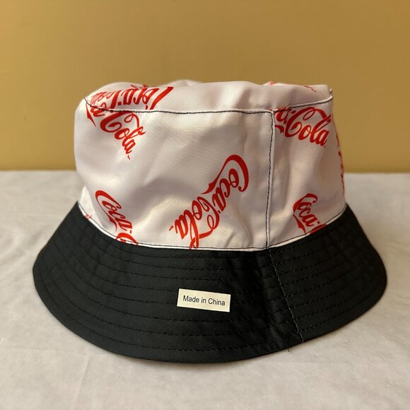 Coca-Cola Reversible Red, White and Black Bucket Hat / NWOT - Picture 7 of 10